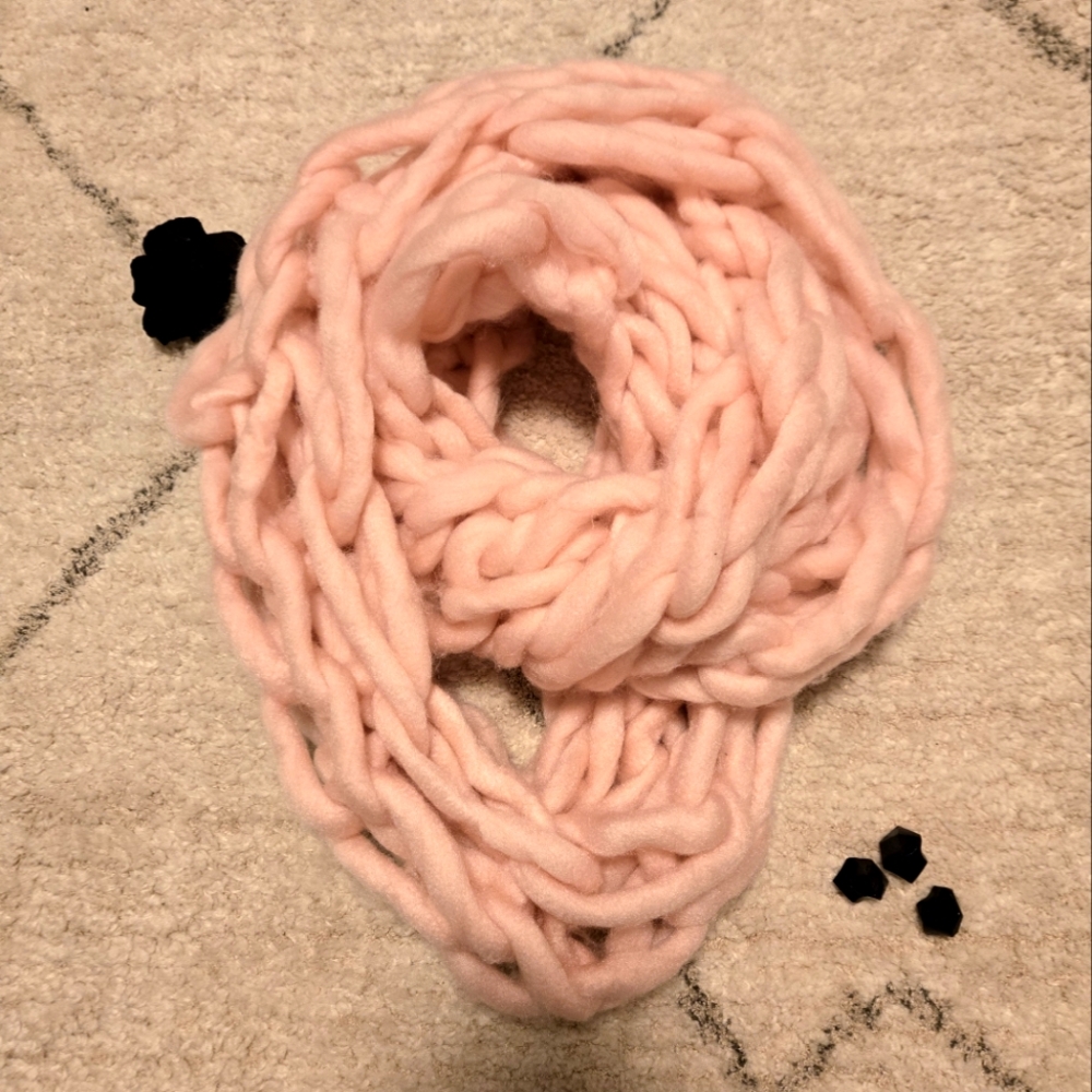 My Violet Knit Infinity Scarf